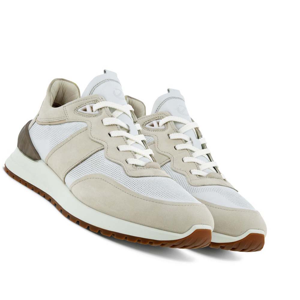 Ecco Astir Retro Joggesko Herre Beige Hvite | NO 597FDN